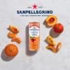 San Pellegrino Italian Sparkling Drinks Zero Sparkling Peach & Clementine Canned Soft Drink 6 x 330ml, 21kCals per can view 3