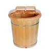 Wood Foot Bath Barrel, Wooden Barrel Foot Spa Foot Soak Bucket Foot Bath Spa Tub Wood Bucket for Pedicure Foot Tub for Soaking Feet Foot Basin for Adults (Size : A) Present (A) view 1