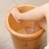Wood Foot Bath Barrel, Wooden Barrel Foot Spa Foot Soak Bucket Foot Bath Spa Tub Wood Bucket for Pedicure Foot Tub for Soaking Feet Foot Basin for Adults (Size : A) Present (A) view 2