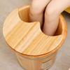 Wood Foot Bath Barrel, Wooden Barrel Foot Spa Foot Soak Bucket Foot Bath Spa Tub Wood Bucket for Pedicure Foot Tub for Soaking Feet Foot Basin for Adults (Size : A) Present (A) view 3