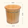 Wood Foot Bath Barrel, Wooden Barrel Foot Spa Foot Soak Bucket Foot Bath Spa Tub Wood Bucket for Pedicure Foot Tub for Soaking Feet Foot Basin for Adults (Size : A) Present (A) view 4