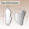 2Pcs gua sha facial tools stainless steel guasha set for face metal boby lymphatic drainage massage detailer gasha neck Gift for Women view 3