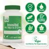Health Thru Nutrition Inositol Supplement 40:1 Myo-Inositol to D-Chiro-Inositol Ratio 2050mg Per Serving | 120 Capsules | Certified Vegan | Non-GMO view 3