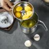 Egg Yolk Separator Handle Lid Large-Capacity Stainless Steel view 3