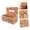 BESTOYARD Multi-functional Seaweed Tissue Storage Box with Smooth Surface and Long Term Service Time, Retro Style Napkin Holder for Home and Restaurant Use, Aesthetic Desktop Tissue view 3