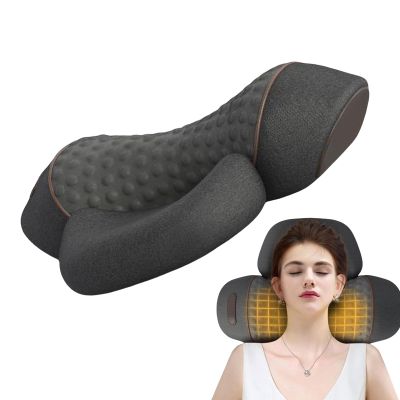 3 in-1 Neck Massager,Back Neck Massager with Heat and Traction Relieve Spinal pa-in, Ergonomic Design,Deep Tissue Kneading Ma-ssage for P-ain Relief Deep Tissue