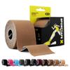 SPORTTAPE Skin Tones Kinesiology Tape, 5cm x 5m, Light Brown - Extra Sticky view 1