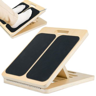 Ankle Stretch Board | Foldable Foot Tilt Plate | Portable Wooden Slant Board for Calf Stretching for Knees Ankle Heel Feet Leg