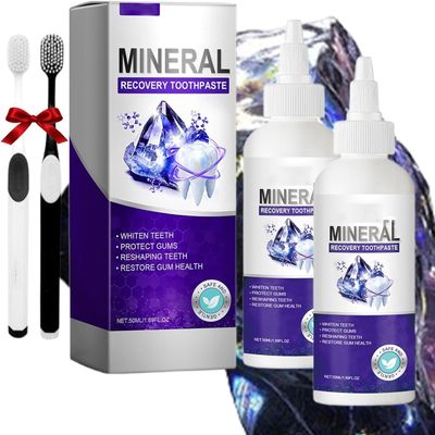 BBOJI Intelligesmile Mineral Treatment Toothpaste, Natural Teeth Restoration Mineral Toothpaste, Fresh Breath Toothpaste, Deep Cleaning, Remove Tooth Stains, for Sensitive Teeth (2)