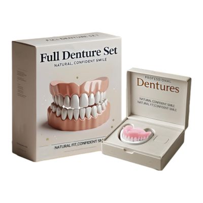Neslemy Advanced Customised Full Denture Set, Bikenda Silicone Reline Denture Set, Neslemy for Dentures, Soft and Comfortable (1)