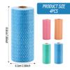 4 Rolls Disposable Cleaning Cloths, 40 Sheets/Roll, Absorbent, Hygienic for Kitchen, Sink, Tableware view 3