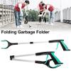 Reach and Grab Tool 2pcs Hand Tools Foldable Multifunctional Litter Reachers Pickers Gripper Extender Pick Up Tools Collapsible Garbage Grabber Portable for Seniors, Elderly(Orange) view 2