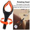 Reach and Grab Tool 2pcs Hand Tools Foldable Multifunctional Litter Reachers Pickers Gripper Extender Pick Up Tools Collapsible Garbage Grabber Portable for Seniors, Elderly(Orange) view 4