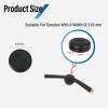 100 Pairs Silicone Eyeglass Ear Hooks - 2-Hole Adjustable Anti-Slip Ear Pads for Men & Women - Universal Fit for Glasses & Sunglasses - 12 Colors Variety Pack (100 Pair All Black) view 3