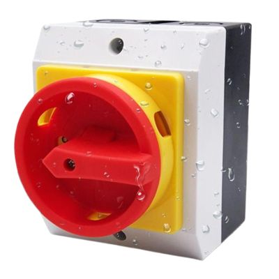 Sealed Circuit Breaker, 4p Master Control Rotary Breaker, Waterproof Dust Main Control, On-Off Knob, Load Insulation Breakers for Electrical Systems Circuits and Overloads