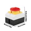 Sealed Circuit Breaker, 4p Master Control Rotary Breaker, Waterproof Dust Main Control, On-Off Knob, Load Insulation Breakers for Electrical Systems Circuits and Overloads view 2
