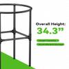 Tuohours Round Garden Trash Bag Holder, M view 2