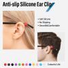 100 Pairs Silicone Eyeglass Ear Hooks - 2-Hole Adjustable Anti-Slip Ear Pads for Men & Women - Universal Fit for Glasses & Sunglasses - 12 Colors Variety Pack (100 Pair (Random Mix Color)) view 2