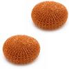 Scourer Copper Plated Scourer Scourer Scouring Spiral Cleaning Sponge (Pack of 2) view 1