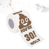 30th Birthday Gifts for Men Women Funny Toilet Roll, Gag Gift Happy Prank Toilet Paper, Novelty Toilet Paper Roll for Friend, Bathroom Birthday Party Decor, 3 Layers view 1