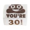 30th Birthday Gifts for Men Women Funny Toilet Roll, Gag Gift Happy Prank Toilet Paper, Novelty Toilet Paper Roll for Friend, Bathroom Birthday Party Decor, 3 Layers view 3