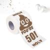 50th Birthday Gifts for Men Women Funny Toilet Roll, Gag Gift Happy Prank Toilet Paper, Novelty Toilet Paper Roll for Friend, Bathroom Birthday Party Decor, 3 Layers view 1