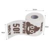 50th Birthday Gifts for Men Women Funny Toilet Roll, Gag Gift Happy Prank Toilet Paper, Novelty Toilet Paper Roll for Friend, Bathroom Birthday Party Decor, 3 Layers view 2