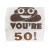 50th Birthday Gifts for Men Women Funny Toilet Roll, Gag Gift Happy Prank Toilet Paper, Novelty Toilet Paper Roll for Friend, Bathroom Birthday Party Decor, 3 Layers view 3