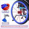 Silicone Wheelchair Push Rim Covers, Wheelchair Rear Wheel Cover, Non-Slip Wear-Resistant Hand Push Cover for Improve Grip and Traction22in/Orange view 3
