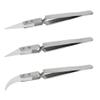 Asyduey 5PCS Ceramic Tip Electronic Soldering Tweezers,Anti-Static Reverse Acid Chuck Ceramic Tweezers Easy to Use -B view 3