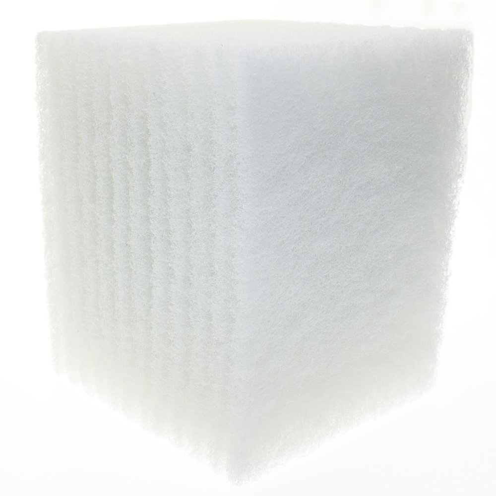Okleen Delicate Scour Pads. Made in Europe. 12 Pack, White, 4 x 6 Inch Odorless General Purposes Scouring Scrubbers for Cleaning Dishes, Cutlery, Kitchen, Household & Outdoor Things