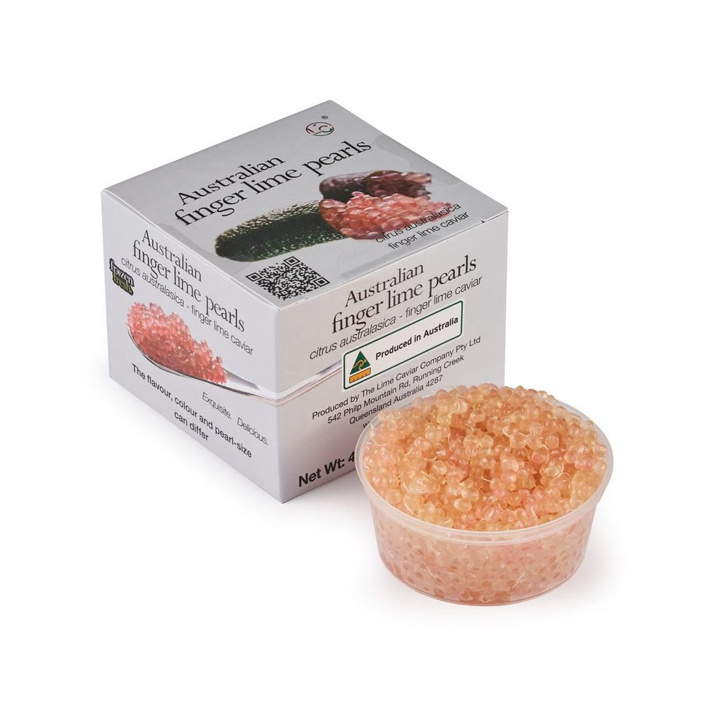 Australian Finger Lime Pearls, Premium Citrus Pearls, 100% Pure Gourmet Garnish