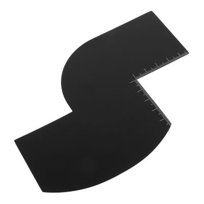Baluue Reusable Hairline Shaping Tool with Precision Measurement Indicators Made of Sturdy Pp Material, for Barber Shops and Home Use, Barber Edge Card for Accurate Beard and Hairline