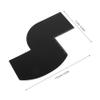 Baluue Reusable Hairline Shaping Tool with Precision Measurement Indicators Made of Sturdy Pp Material, for Barber Shops and Home Use, Barber Edge Card for Accurate Beard and Hairline view 2