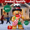 Housen Solutions CIS005R Christmas Inflatables Gingerbread with Gift view 2