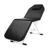 niorttkx Foldable Massage Table, Portable Spa Beauty Bed, Salon Beauty Recliner, Foldable Massage Table Tattoo Bed Couch SPA Chair (Black) view 1