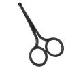 Precision Nose Hair Scissors Rounded Tip - Stainless Steel Facial Beard and Eyebrow Trimmer for Gentle and Accurate Trimming - Easy to Clean and Scissors with Large view 4