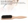 4pcs Ergonomic Wooden Beard Brushes for Men - Ideal for Grooming Mustaches and Hair, Ideal Barbershop Quality view 2