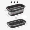 Portable Foldable Mop Bucket: Convenient Outdoor Cleaning Companion view 4