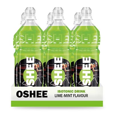 OSHEE Lime isotonic Drink 750ml (Pack of 6) - Addition of Vitamins and L-carnitine Sugar Free Hydration Vitamin Drinks