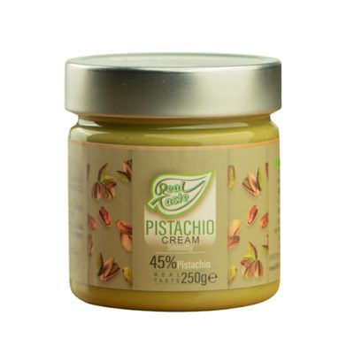 Real Taste Pistachio Cream Smoothy 250 Grams | Vegan | Kosher | No Palm Oil