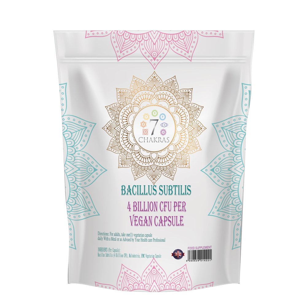 7C Bacillus Subtilis | 30 High Strength Probiotic Supplements - 4 Billion CFU Bacillus Subtilis per Capsule | Spore Probiotics | Non-GMO, Gluten & Allergen Free | Manufactured in The UK