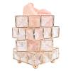 Himalayan Salt Lamp, Handcrafted 4 Layer Crystal Design with Brightness Control, Night Light for Bedroom, USB view 1