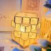 Himalayan Salt Lamp, Handcrafted 4 Layer Crystal Design with Brightness Control, Night Light for Bedroom, USB view 4