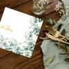 20 Large Fabric-Like Napkins Birthday Eucalyptus Green Border Festive Table Decoration Motif Napkins for Happy Birthday Adults Man Woman Boy Girl Open 40 x 40 cm Folded 20 x 20 cm view 3