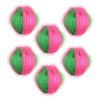 BAZEITFLOW 6pcs Nylon Laundry Balls Pet Hair Removal Balls Reusable Hair Remover for Washing Machine Pet Catcher Supplies Dogs Cats Remover