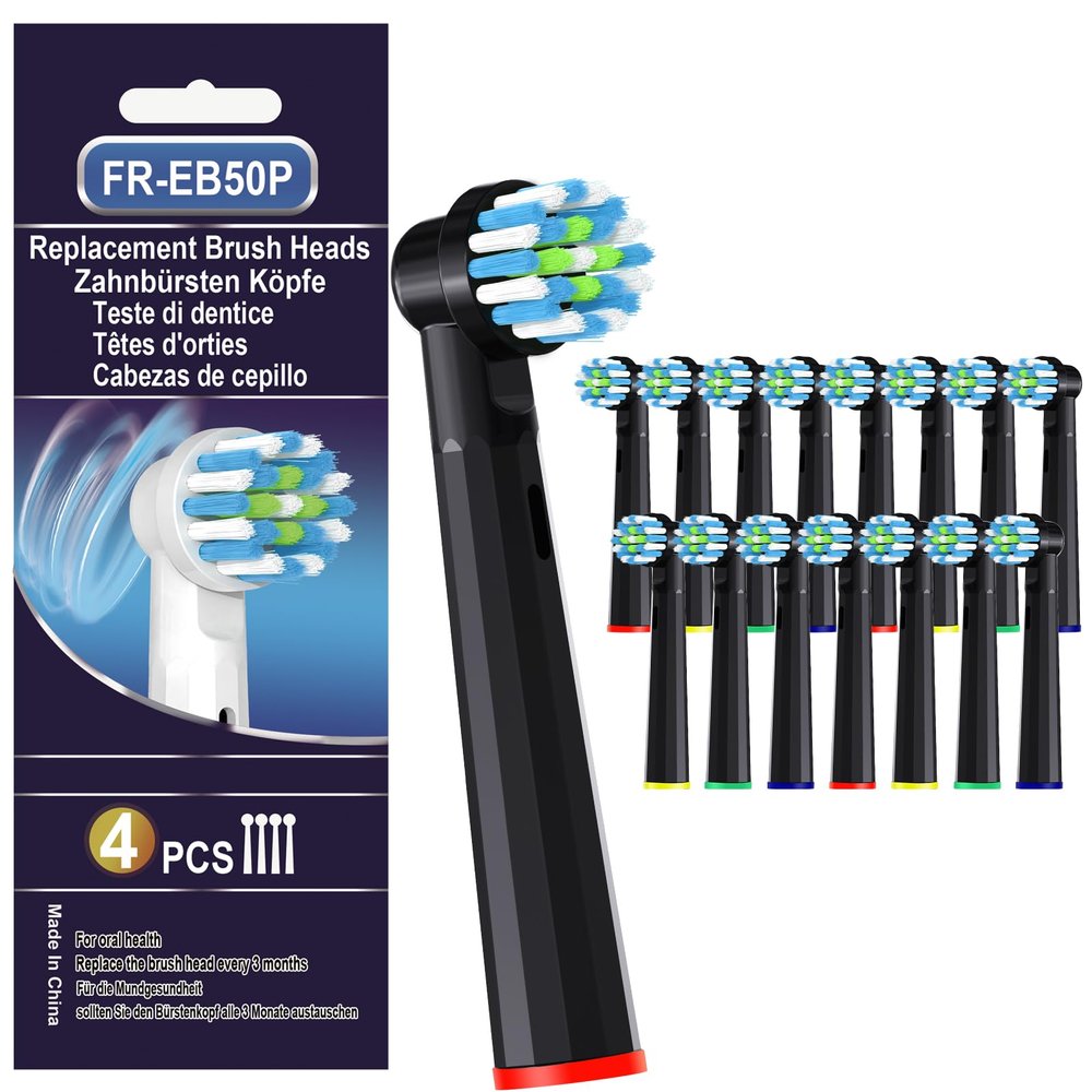 16pcs Toothbrush Head Compatible with Braun Oral B Electric Toothbrush,Deep Cleaning Replacement Toothbrush Heads Compatible with Oral B Braun