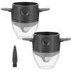 MZY LLC 2 Pcs Reusable Pour Over Coffee Filter, Stainless Pour Over Coffee Dripper Easy to Clean for Home,Office, Travel, Camping view 1