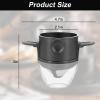 MZY LLC 2 Pcs Reusable Pour Over Coffee Filter, Stainless Pour Over Coffee Dripper Easy to Clean for Home,Office, Travel, Camping view 2