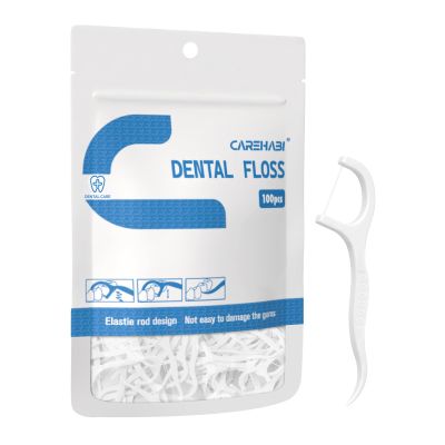 100 Dental Floss Stick, Dental Floss, Teeth Cleaning, Toothpick Stick, Disposable Sticks for Dental Care, Teeth Cleaning Sticks for Removing Plaque and Food Leftovers